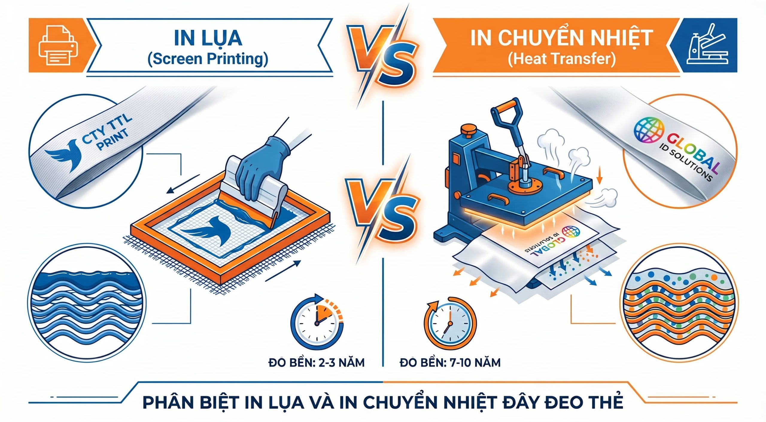 phân biệt in day deo the in lụa và chuyển nhiệt